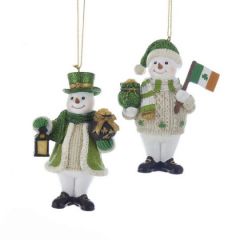 IRISH SNOWMAN ORNAMENTS